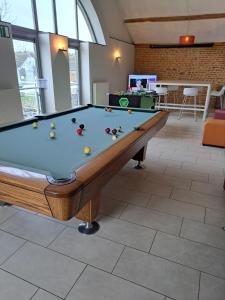 Biliár nebo kulečník v ubytování Maison Berton