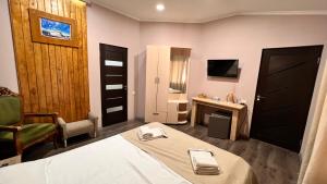 TV a/nebo společenská místnost v ubytování Elross Hotel