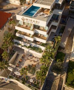 an aerial view of a building with a hotel at Mirari Boutique Hotel in Split
