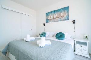 Posteľ alebo postele v izbe v ubytovaní Apartment Raguseo