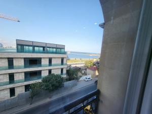 a view from a balcony of a building at Venera Hotel in Baku