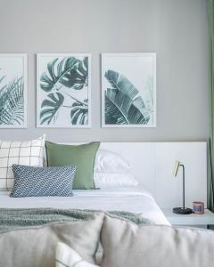 Postelja oz. postelje v sobi nastanitve GuestReady Holiday Homes - Concrete Jungle