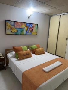 Postel nebo postele na pokoji v ubytování Hotel Sulicam