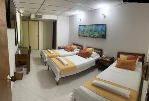 Postel nebo postele na pokoji v ubytování Hotel Sulicam