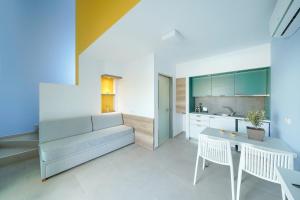 Kuchyň nebo kuchyňský kout v ubytování Thassos OLIVIA RESORT