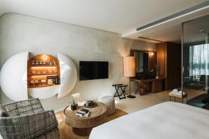 TV a/nebo společenská místnost v ubytování 了了礁溪 Vivir Jiaoxi Hotel