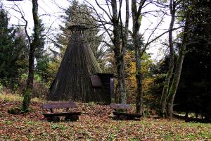Ein Garten an der Unterkunft Gästehaus HarzGlück
