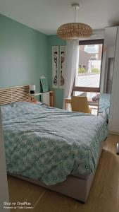Katil atau katil-katil dalam bilik di Appartement avec terrasse