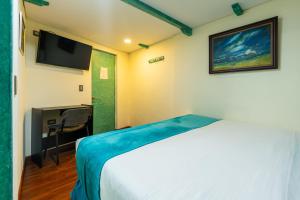 Postel nebo postele na pokoji v ubytování Hotel Casa Antigua