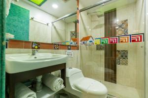 Koupelna v ubytování Hotel Casa Antigua
