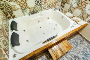 Koupelna v ubytování Hotel Casa Antigua