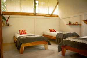 A bed or beds in a room at Casa Raiz
