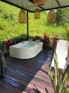 Zahrada ubytování Ocobos Glamping