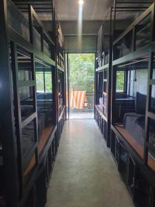 Uma ou mais camas em beliche num quarto em Deishaview Jungle Hostel