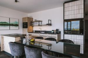 A kitchen or kitchenette at Nikolaus by AvenidA Panoramic Wellness Suites