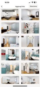un collage de fotos de una habitación en PERLA in the SEA, en La Spezia
