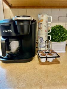 Dapur atau dapur kecil di Stylish Evergreen Apartment By Newark Airport