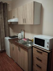Η κουζίνα ή μικρή κουζίνα στο Widokowa Apartament