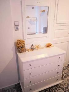 Ванная комната в Kalymnos Platy Gialos Mousellis Makis Apartments