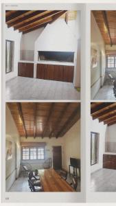 3 fotos de una habitación con mesa y sillas en Casa Villa Carlos Paz en Villa Carlos Paz