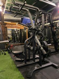 Das Fitnesscenter und/oder die Fitnesseinrichtungen in der Unterkunft Pucuk Bali Homestay
