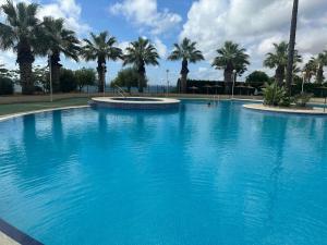 Bazén v ubytování APARTAMENTO CON JARDIN EN PLAYA CABO ROIG tiene WIFI nebo v jeho okolí