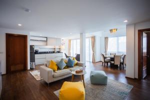 Χώρος καθιστικού στο Villa ZeniMo