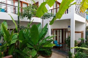 budynek z zielonymi roślinami przed nim w obiekcie SAKABAN Suite w Siem Reap