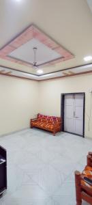 a large room with a bed in the middle of it at Hotel Seaview in Murud