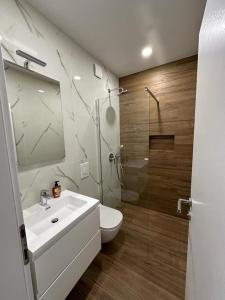 Kúpeľňa v ubytovaní Apartmani Vice