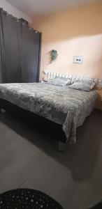 Postel nebo postele na pokoji v ubytování Chambre diamants