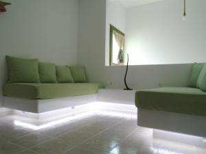 A seating area at Leros Eleonas ApartmentS