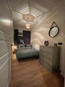 Postel nebo postele na pokoji v ubytování Ferienwohnung Seegras + 2 fotografie