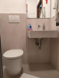 een badkamer met een toilet en een wastafel bij Decameron in Borgo a Buggiano