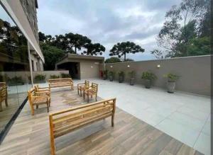 Ban công/sân hiên tại Duplex Luxo Vista Parque Bariguí