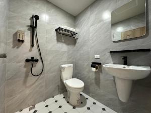 חדר רחצה ב-Qing Taoyuan Homestay