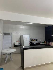 Dapur atau dapur kecil di Flat Beira Rio