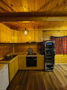 Kuchyň nebo kuchyňský kout v ubytování Vikendica Bajka