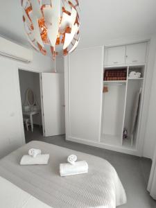 A bed or beds in a room at Residencial los Pinos 3