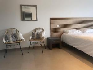 Posteľ alebo postele v izbe v ubytovaní Villa Porto-vecchio 4 chambres avec piscine