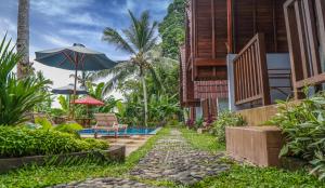Zahrada ubytování Nyamane Ubud Green View Villas by EPS