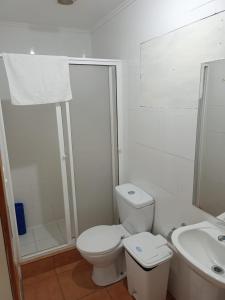 Koupelna v ubytování Hostal Quiriyuca Sur