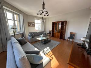 Posezení v ubytování apartament Mysłowice