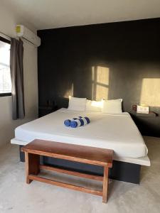 Postel nebo postele na pokoji v ubytování Kin studios holbox