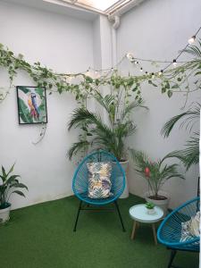 Ein Sitzbereich in der Unterkunft CASA PAPAGAYO