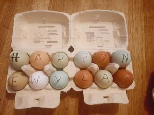 ليرشنهوف في فالداورا: علبة بيض عليها سهام مرسومة