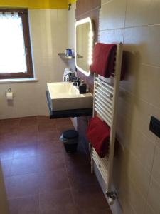 Koupelna v ubytování B&B Gressoney