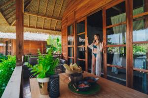 Balkon atau teras di Lempuyang Boutique Hotel