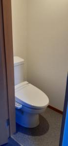 a bathroom with a white toilet in a room at REBORN相馬 in Soma