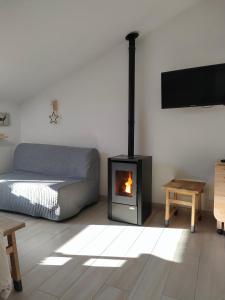 Posezení v ubytování Di Finizio_Cottage